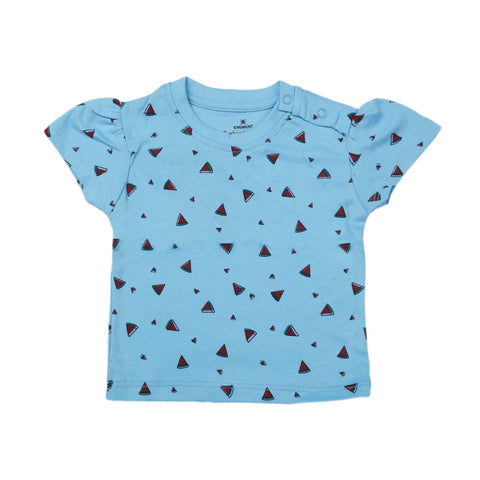 Eminent Newborn Girls T-Shirt - Blue, Newborn Girls T-Shirts, Eminent, Chase Value