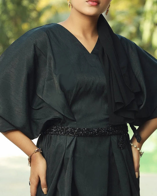 Eminent Women's Silk Co-Ord Suit - Black