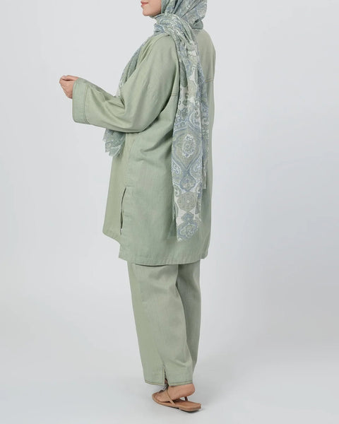 Women's Solid Blended Fusion 2 Pc Suit