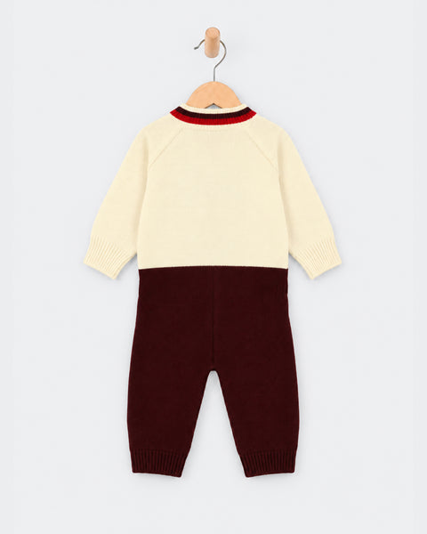 Newborn Boys Sweater Romper
