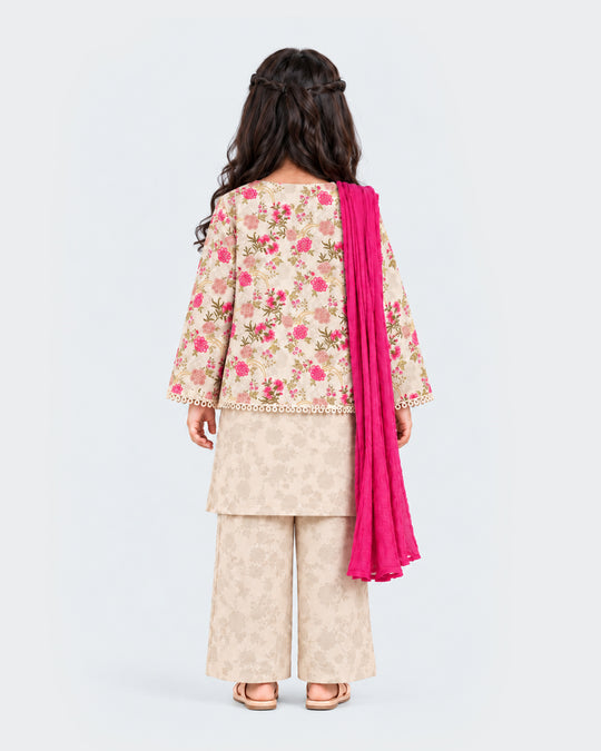 Girls Ethnic Essentials Printed 3 Pc