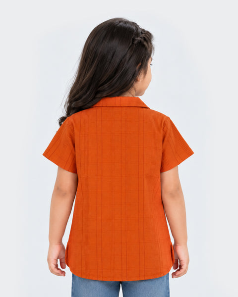Girls Ethnic Fusion Dyed 1 Pc