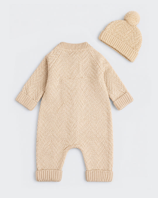 Newborn Girls Knitted Sweater Romper