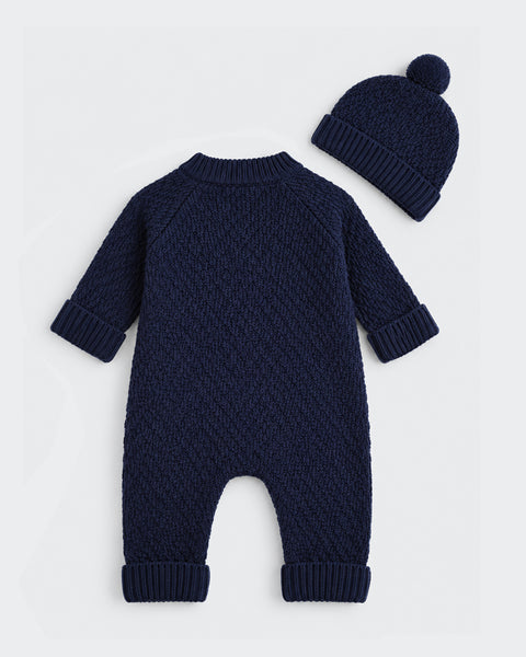 Newborn Boys Sweater Romper