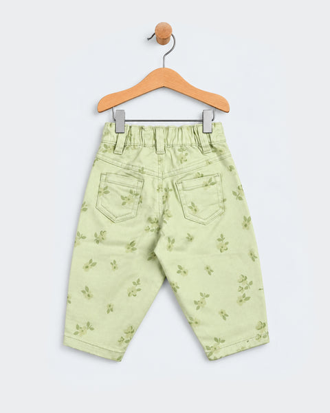 Newborn Girls Cotton Pants