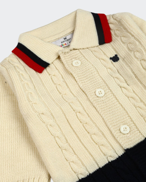 Newborn Boys Sweater Romper