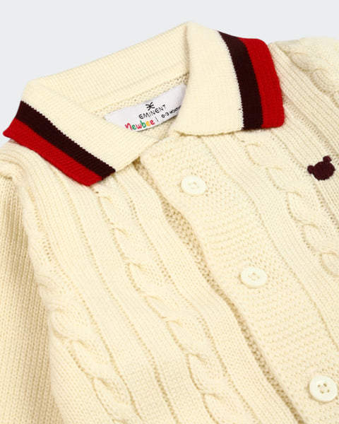 Newborn Boys Sweater Romper
