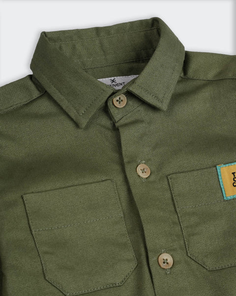 Newborn Boys Woven Co-Ord Top