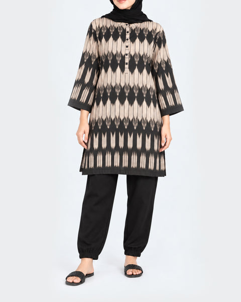 Women's Ethnic Fusion Printed 1 Pc