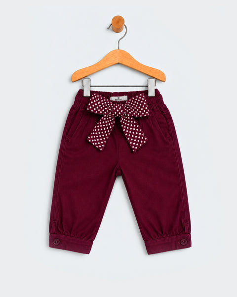 Newborn Girls Cotton Pants