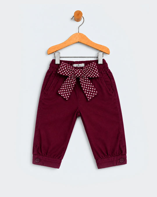Newborn Girls Cotton Pants