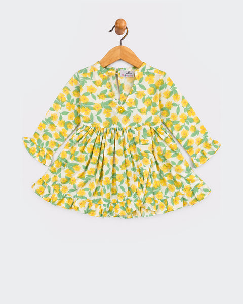 Newborn Girls Ethnic Casual Frock