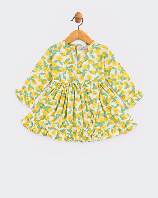 Newborn Girls Ethnic Casual Frock