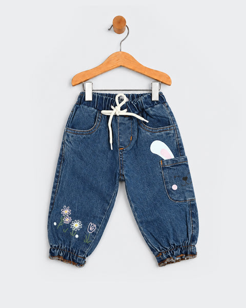 Newborn Girls Denim Pants
