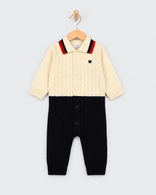 Newborn Boys Sweater Romper