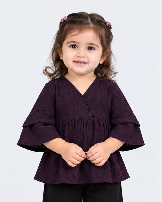 Girls Ethnic Fusion Dyed 1 Pc