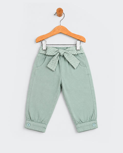 Newborn Girls Cotton Pants