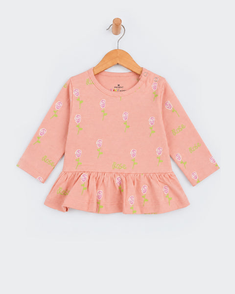 Newborn Girls Knitted T-Shirt