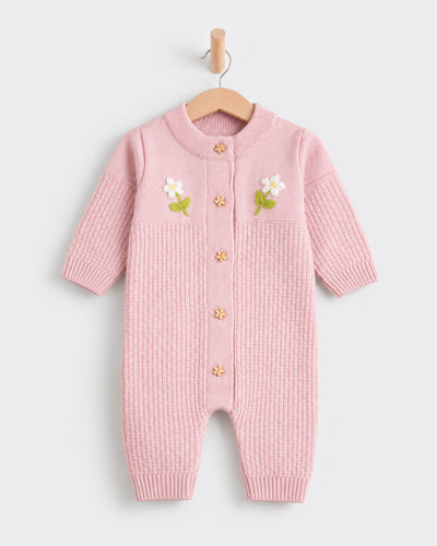 Newborn Girls Sweater Romper