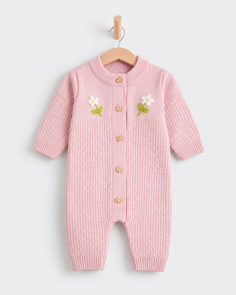 Newborn Girls Sweater Romper