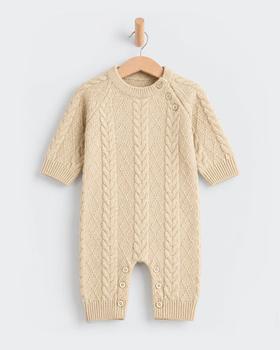 Newborn Girls Knitted Sweater Romper