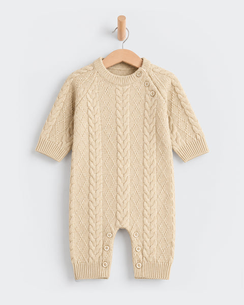 Newborn Girls Knitted Sweater Romper