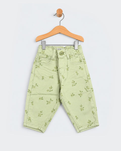 Newborn Girls Cotton Pants