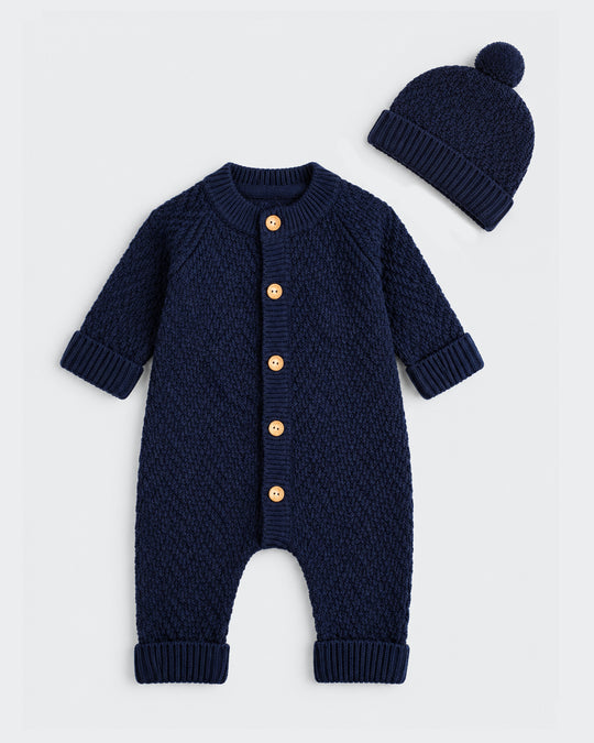 Newborn Boys Sweater Romper