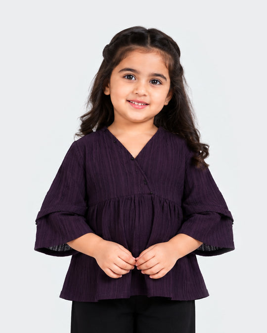 Girls Ethnic Fusion Dyed 1 Pc