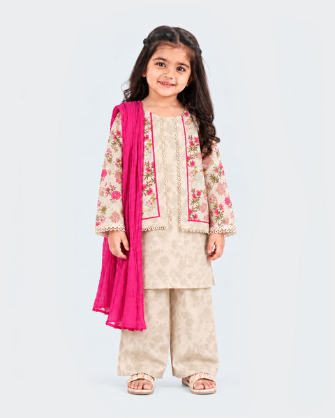 Girls Ethnic Essentials Printed 3 Pc