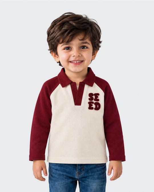 Boys Knitted Polo T-Shirt