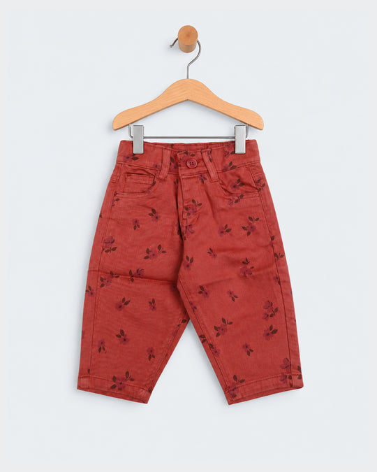 Newborn Girls Cotton Pants