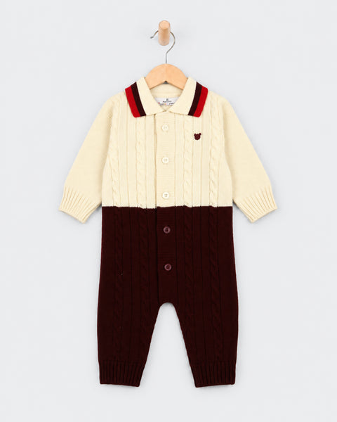 Newborn Boys Sweater Romper