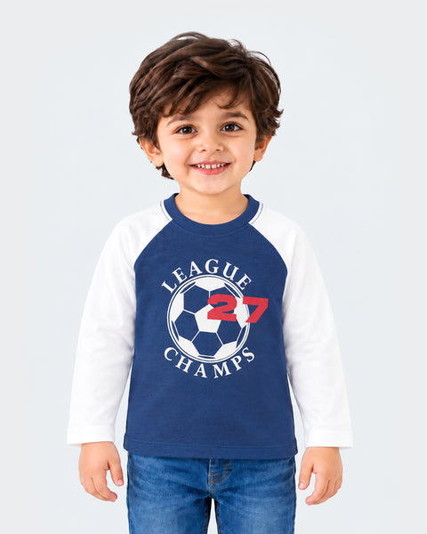 Boys Knitted Full Sleeves T-Shirt