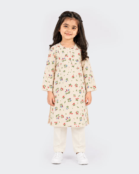 Girls Ethnic Essentials  Printed 1 Pc
