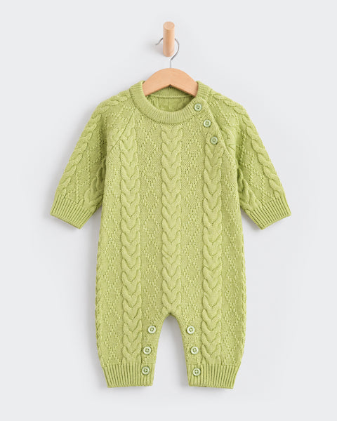 Newborn Girls Knitted Sweater Romper