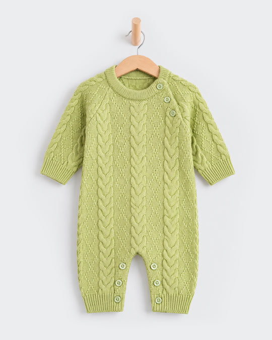 Newborn Girls Knitted Sweater Romper