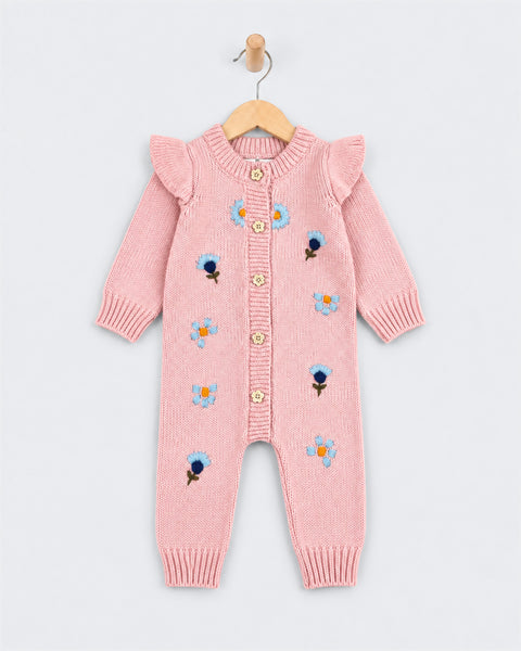 Newborn Girls Sweater Romper
