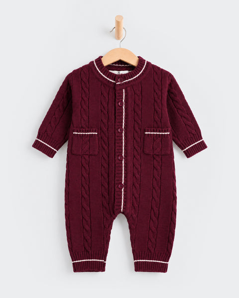 Newborn Boys Sweater Romper