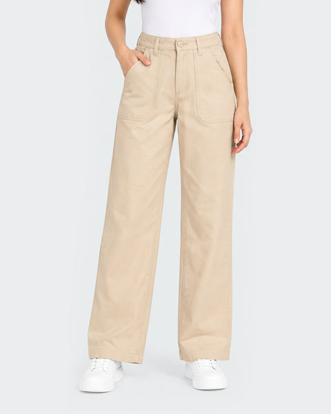 Women's Cotton Straight Fit Pants