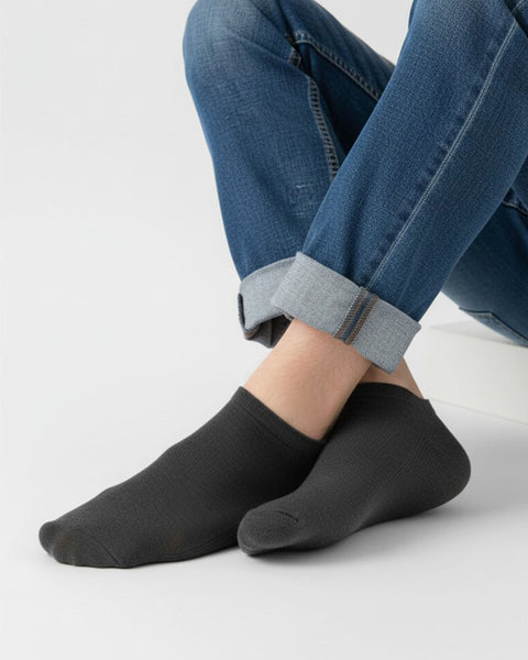 Men's Plain Lycra Ankle Socks