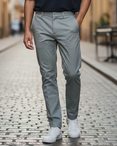 Eminent Men's Active Waist Cotton Dress Pant