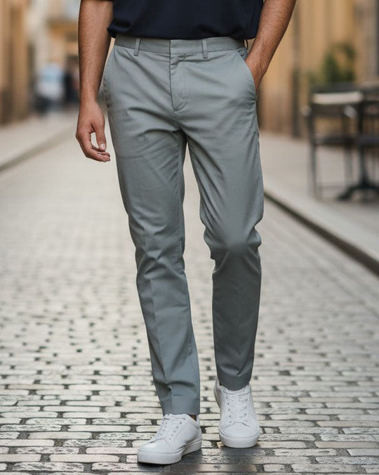 Eminent Men's Active Waist Cotton Dress Pant